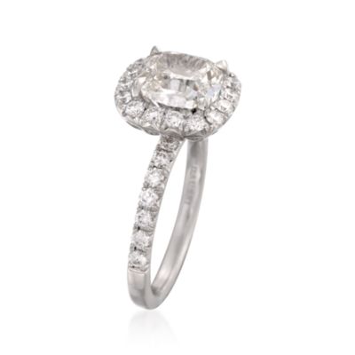 Henri Daussi 3.63 ct. t.w. Certified Diamond Engagement Ring in Platinum &mdash; Alt Image 3