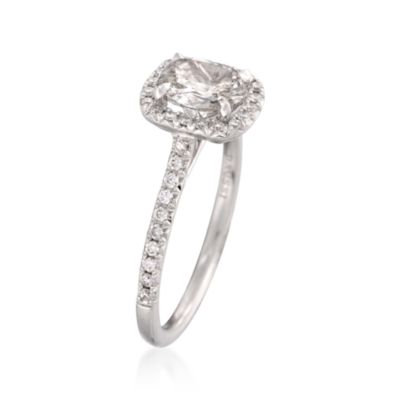 Henri Daussi 1.38 ct. t.w. Certified Diamond Engagement Ring in 14kt White Gold &mdash; Alt Image 3