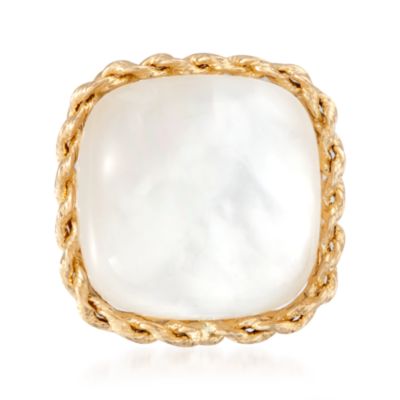 Italian Doublet Ring in 14kt Yellow Gold &mdash; Alt Image 1