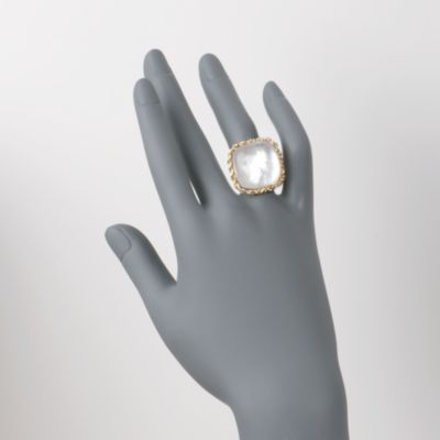 Italian Doublet Ring in 14kt Yellow Gold &mdash; Alt Image 2