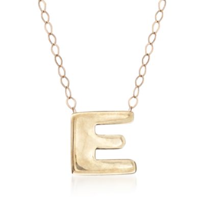 14kt Yellow Gold Mini Capital Letter Necklace &mdash; Alt Image 7