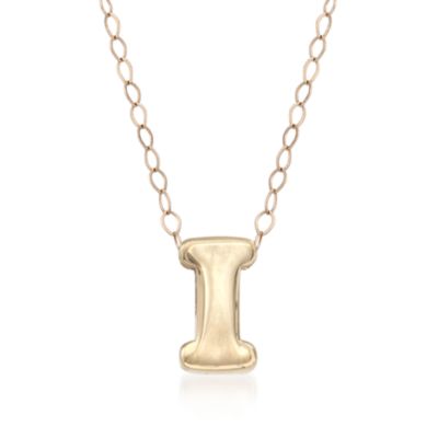 14kt Yellow Gold Mini Capital Letter Necklace &mdash; Alt Image 11