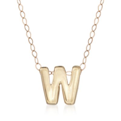 14kt Yellow Gold Mini Capital Letter Necklace &mdash; Alt Image 25