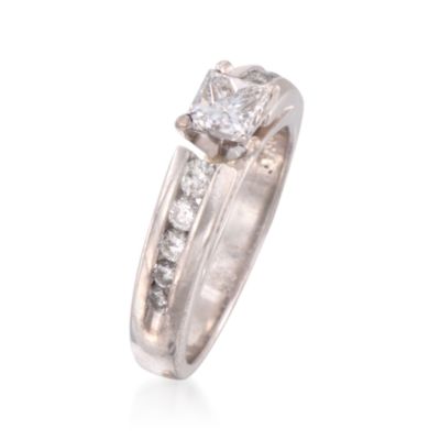 C. 1990 Vintage 1.13 ct. t.w. Diamond Ring in Platinum. Size 6.5 &mdash; Alt Image 3