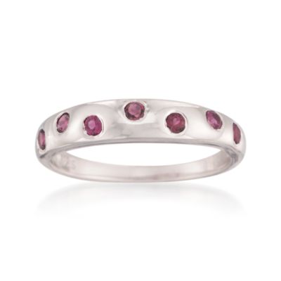 .30 ct. t.w. Pink Tourmaline Scatter Ring in Sterling Silver &mdash; Alt Image 1