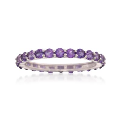 1.05 ct. t.w. Amethyst Eternity Band in 14kt White Gold &mdash; Alt Image 1