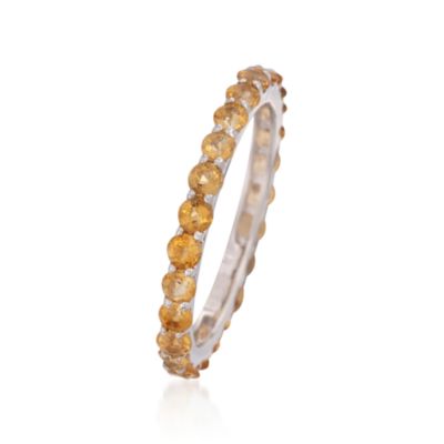 1.00 ct. t.w. Citrine Eternity Band in 14kt White Gold &mdash; Alt Image 3