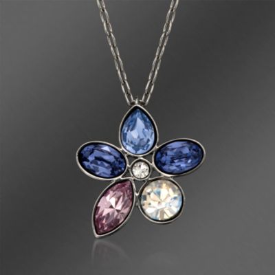 Swarovski Crystal "Heritage" Multicolored Crystal Pendant Necklace. 14.5" &mdash; Alt Image 1