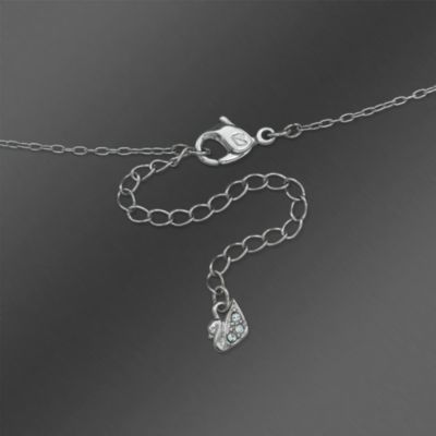Swarovski Crystal Tuberose Floral Stud Earring and Necklace Set. 14.5" &mdash; Alt Image 5