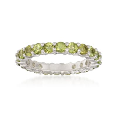 2.40 ct. t.w. Peridot Eternity Band in Sterling Silver &mdash; Alt Image 1