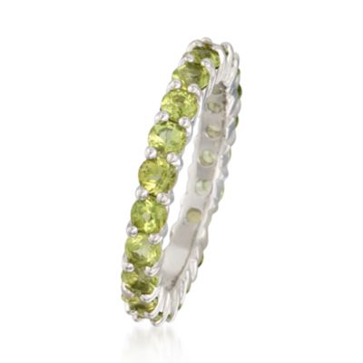 2.40 ct. t.w. Peridot Eternity Band in Sterling Silver &mdash; Alt Image 3