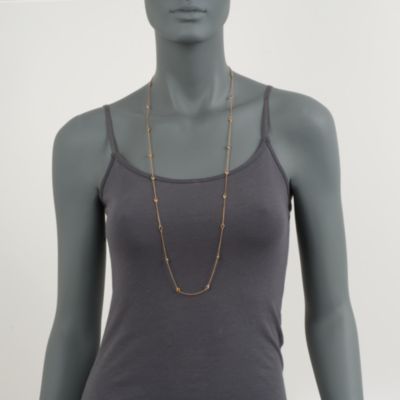 2.50 ct. t.w. Multicolored Sapphire Station Necklace in 14kt Gold Over Sterling &mdash; Alt Image 5