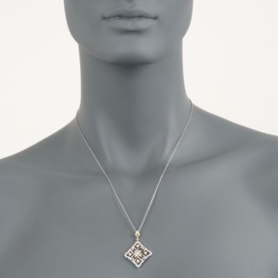 Simon G. .83 ct. t.w. Fancy Diamond Pendant Necklace in 18kt Two-Tone Gold. 17" &mdash; Alt Image 2