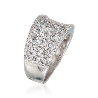 3.20 ct. t.w. Multi-Row Diamond Ring in 14kt White Gold &mdash; Alt Image 3