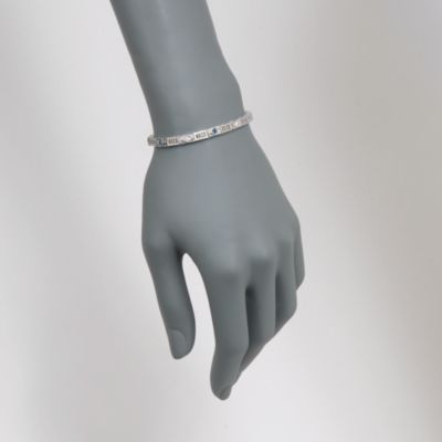 C. 1960 Vintage .30 ct. t.w. Sapphire and .15 ct. t.w. Diamond Bracelet in 14kt White Gold. 6" &mdash; Alt Image 2
