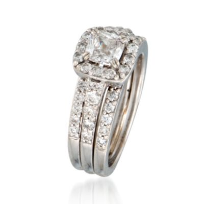 C. 2000 Vintage 1.15 ct. t.w. Diamond Ring in 14kt White Gold. Size 4 &mdash; Alt Image 3