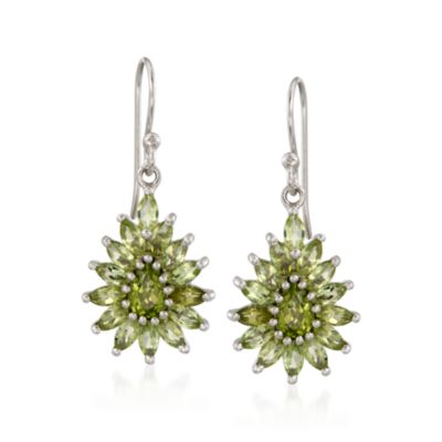 3.36 ct. t.w. Peridot Drop Earrings in Sterling Silver &mdash; Alt Image 1