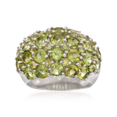 7.80 ct. t.w. Peridot Dome Ring in Sterling Silver &mdash; Alt Image 1