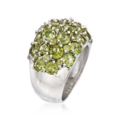7.80 ct. t.w. Peridot Dome Ring in Sterling Silver &mdash; Alt Image 3