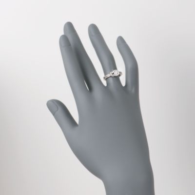 C. 2000 Vintage .50 ct. t.w. Diamond Buckle Ring in 14kt White Gold. Size 4.75 &mdash; Alt Image 2