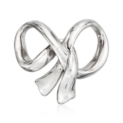 Sterling Silver Ribbon Slide Pendant &mdash; Alt Image 1