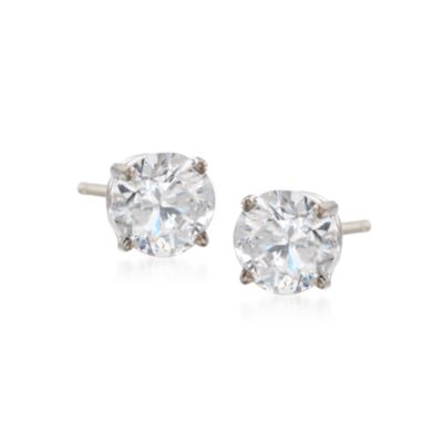 C. 2000 Vintage 2.00 ct. t.w. Diamond Stud Earrings in 14kt White Gold &mdash; Alt Image 1