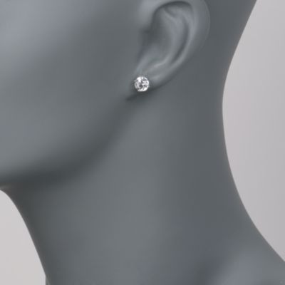 C. 2000 Vintage 2.00 ct. t.w. Diamond Stud Earrings in 14kt White Gold &mdash; Alt Image 2