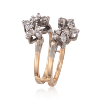 C. 1980 Vintage 2.67 ct. t.w. Diamond Cluster Ring Set in 14kt Two-Tone Gold. Size 6.5 &mdash; Alt Image 5