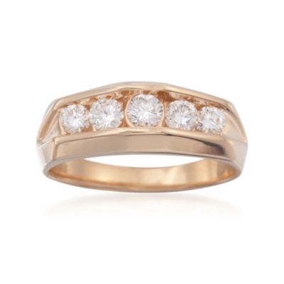C. 1990 Vintage 1.00 ct. t.w. Diamond Ring in 14kt Yellow Gold. Size 10 &mdash; Alt Image 1