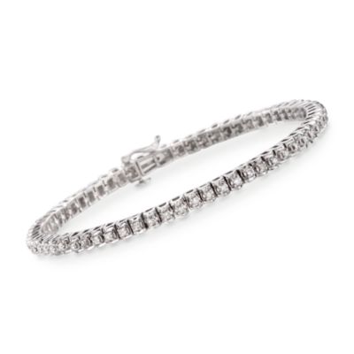 1.00 ct. t.w. Diamond Tennis Bracelet in Sterling Silver. 7.25" &mdash; Alt Image 1