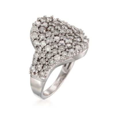 2.25 ct. t.w. Diamond Cluster Ring in 14kt White Gold &mdash; Alt Image 3