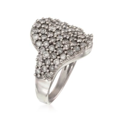 2.25 ct. t.w. Diamond Cluster Ring in 14kt White Gold &mdash; Alt Image 4