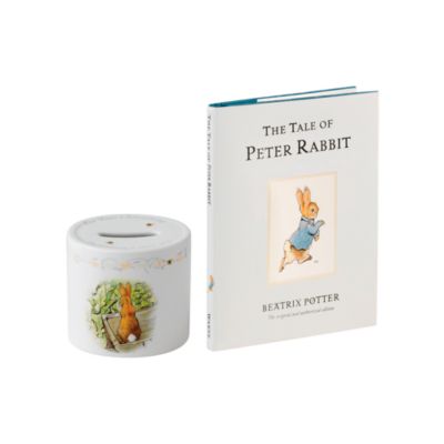 Wedgwood Peter Rabbit Money Box and Book Set &mdash; Alt Image 1
