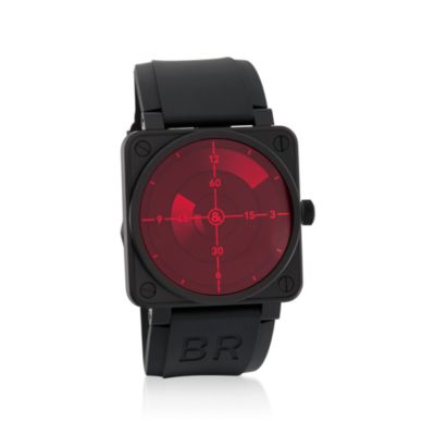 Bell & Ross Limited Edition Br01-92 Red Radar Aviation Model Watch in Stainless &mdash; Alt Image 1