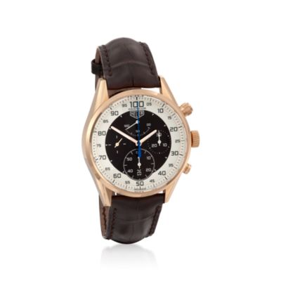TAG Heuer Carrera Mikrograph Limited Edition Men's Watch In 18kt Rose Gold &mdash; Alt Image 1