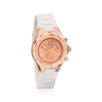Michele Jelly Bean Women's Chronograph Rose Gold Plate Watch &mdash; Alt Image 1