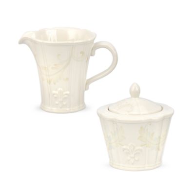 Portmeirion Cream "Fleur-De-Lys" Dinnerware &mdash; Alt Image 7