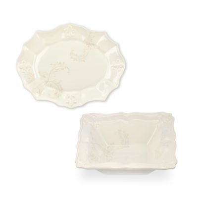 Portmeirion Cream "Fleur-De-Lys" Dinnerware &mdash; Alt Image 10