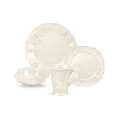 Portmeirion Cream "Fleur-De-Lys" Dinnerware &mdash; Alt Image 13
