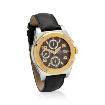 Festina Men's  Shockwave Watch In Stainless Steel and 18kt Rose Gold  &mdash; Alt Image 1