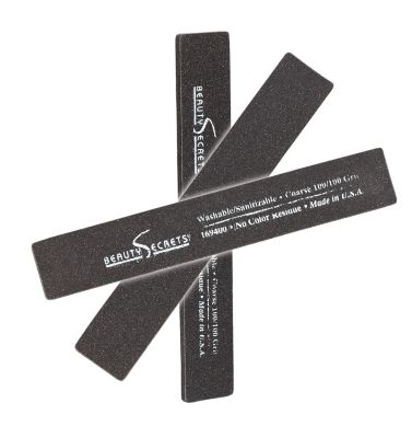 A product thumbnail of Beauty Secrets Black Rectangular Cushion Nail File