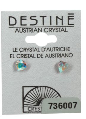 A product thumbnail of Destine Heart-Shaped Austrian Crystal Earrings