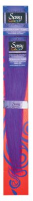 A product thumbnail of Sassy Colors 25 Gram Human Hair Extensions Purple