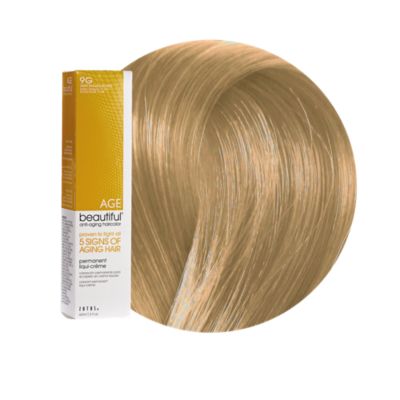A product thumbnail of AGEbeautiful Anti-aging Permanent Liqui-creme Haircolor 9G Light Golden Blonde
