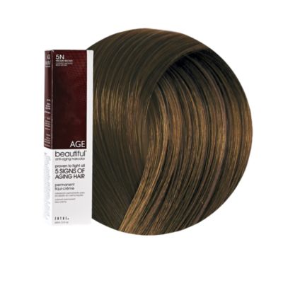 A product thumbnail of AGEbeautiful Anti-aging Permanent Liqui-creme Haircolor 5N Medium Brown