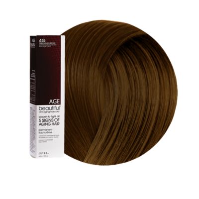 A product thumbnail of AGEbeautiful Anti-aging Permanent Liqui-creme Haircolor 4G Dark Golden Brown