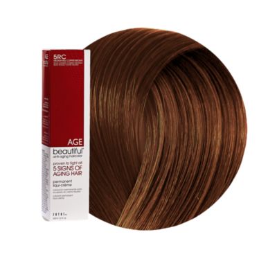 A product thumbnail of AGEbeautiful Anti-aging Permanent Liqui-creme Haircolor 5RC Medium Red Copper Brown