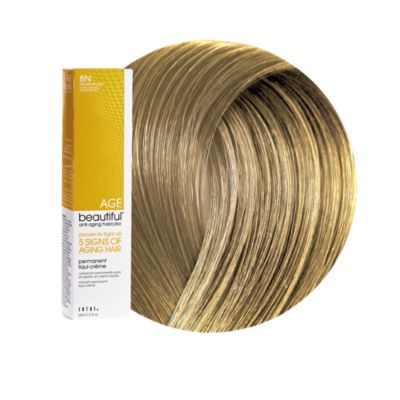 A product thumbnail of AGEbeautiful Anti-aging Permanent Liqui-creme Haircolor 8N Medium Blonde