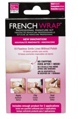 Nail Bliss Thin White French Wrap Manicure Kit