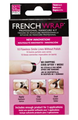 A product thumbnail of Nail Bliss Thick Black French Wrap Manicure Kit